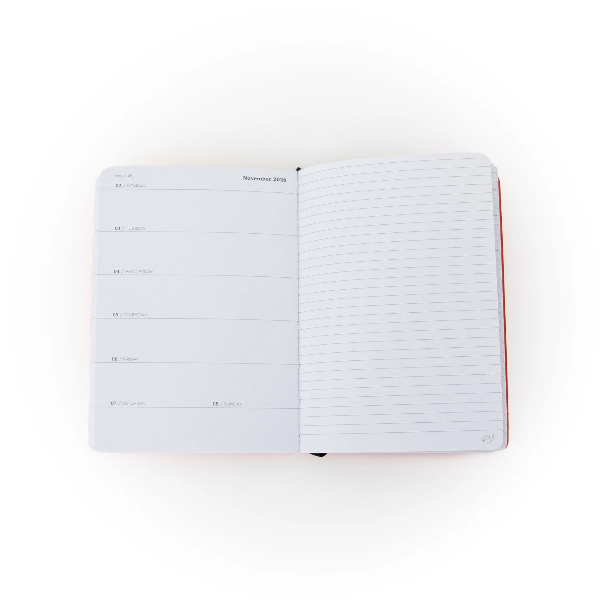 Agenda Pocket 2026 Settimanale piccola - Arancione