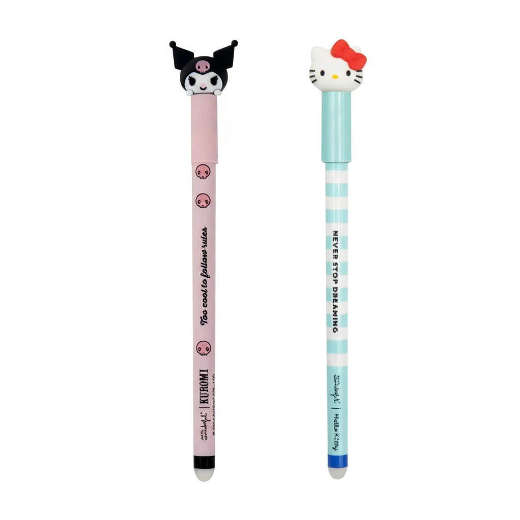 Set di 2 penne cancellabili Bo-Bo - Hello Kitty & Kuromi
