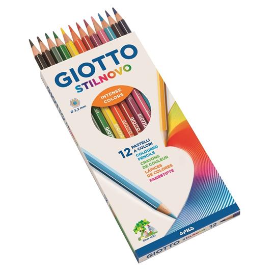 Giotto Stilnovo - Astuccio 12 Pastelli  Multicolore