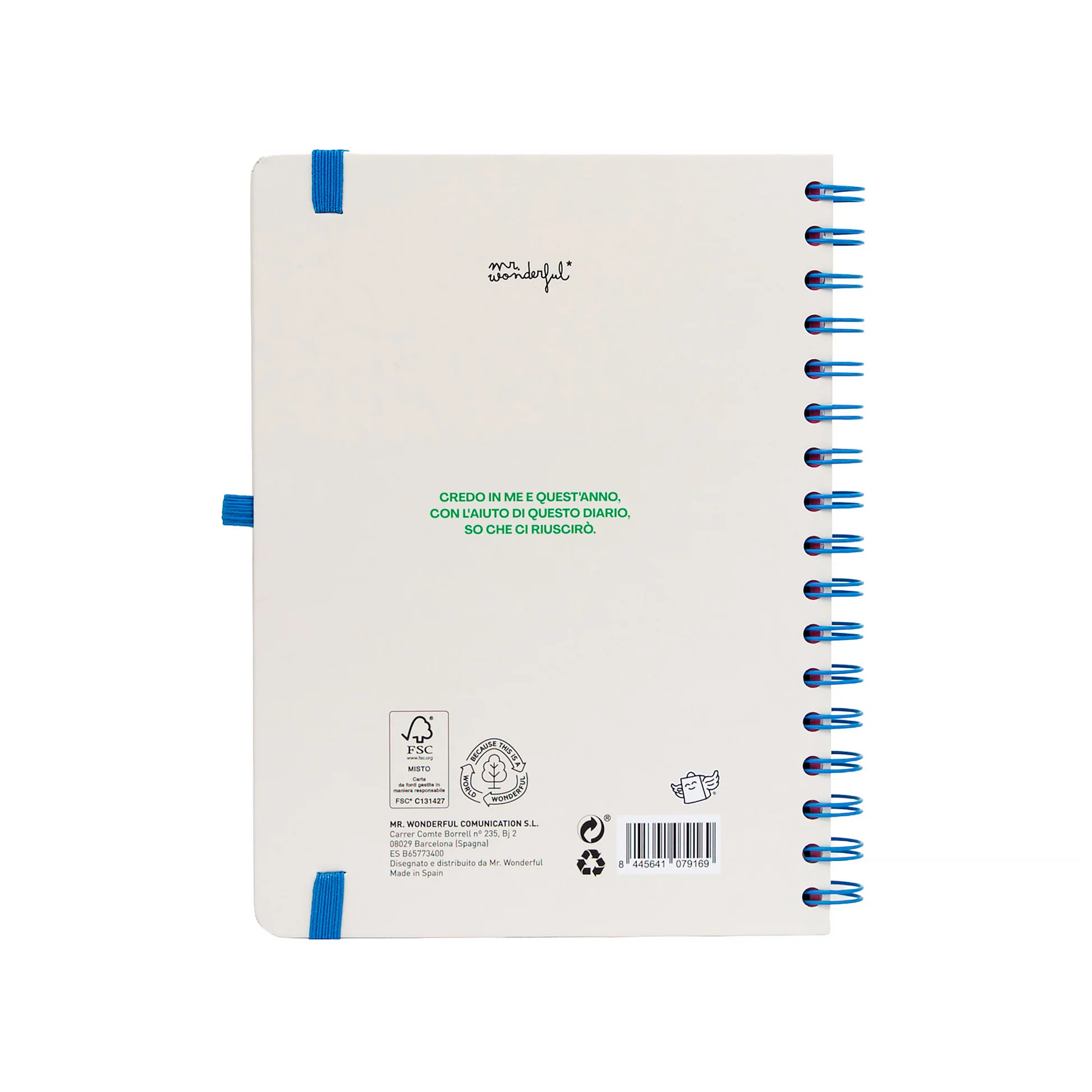 Diario scolastico Mr. Wonderful 2026-27 Settimanale - Ready