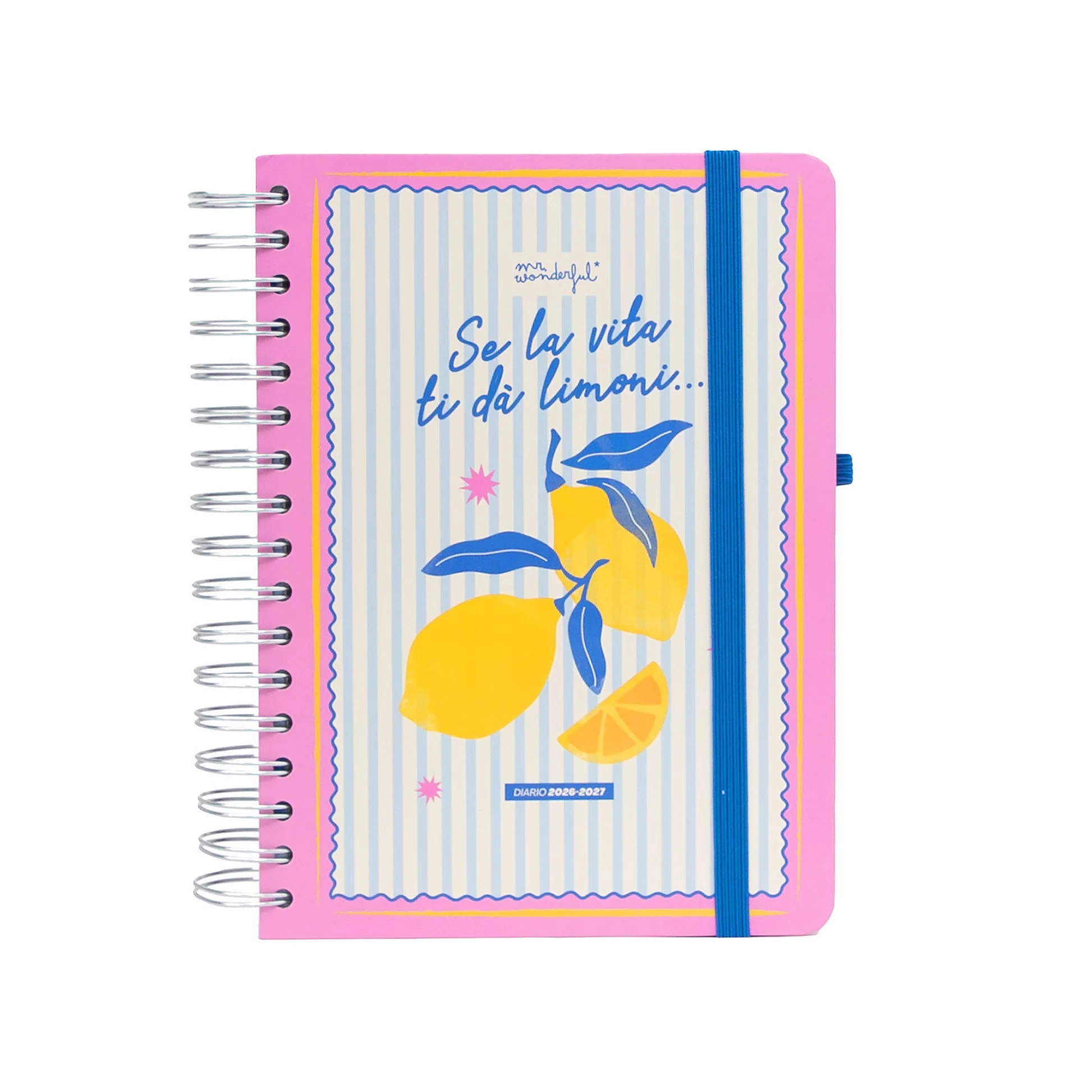 Diario scolastico Mr. Wonderful 2026-27 Giornaliero - Limoni