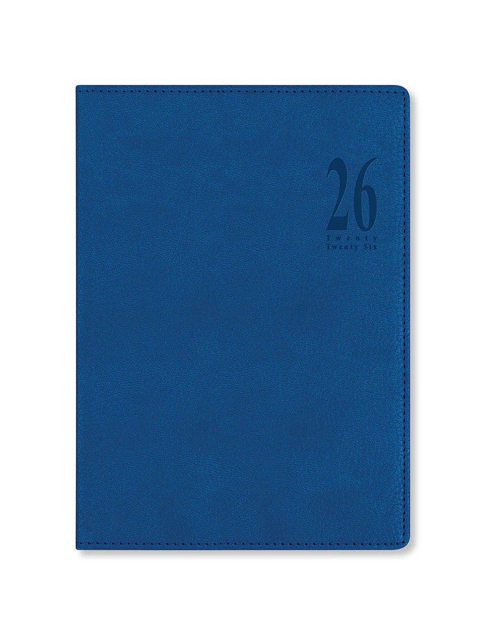 Agenda settimanale verticale Milano A5 2026 - Blu
