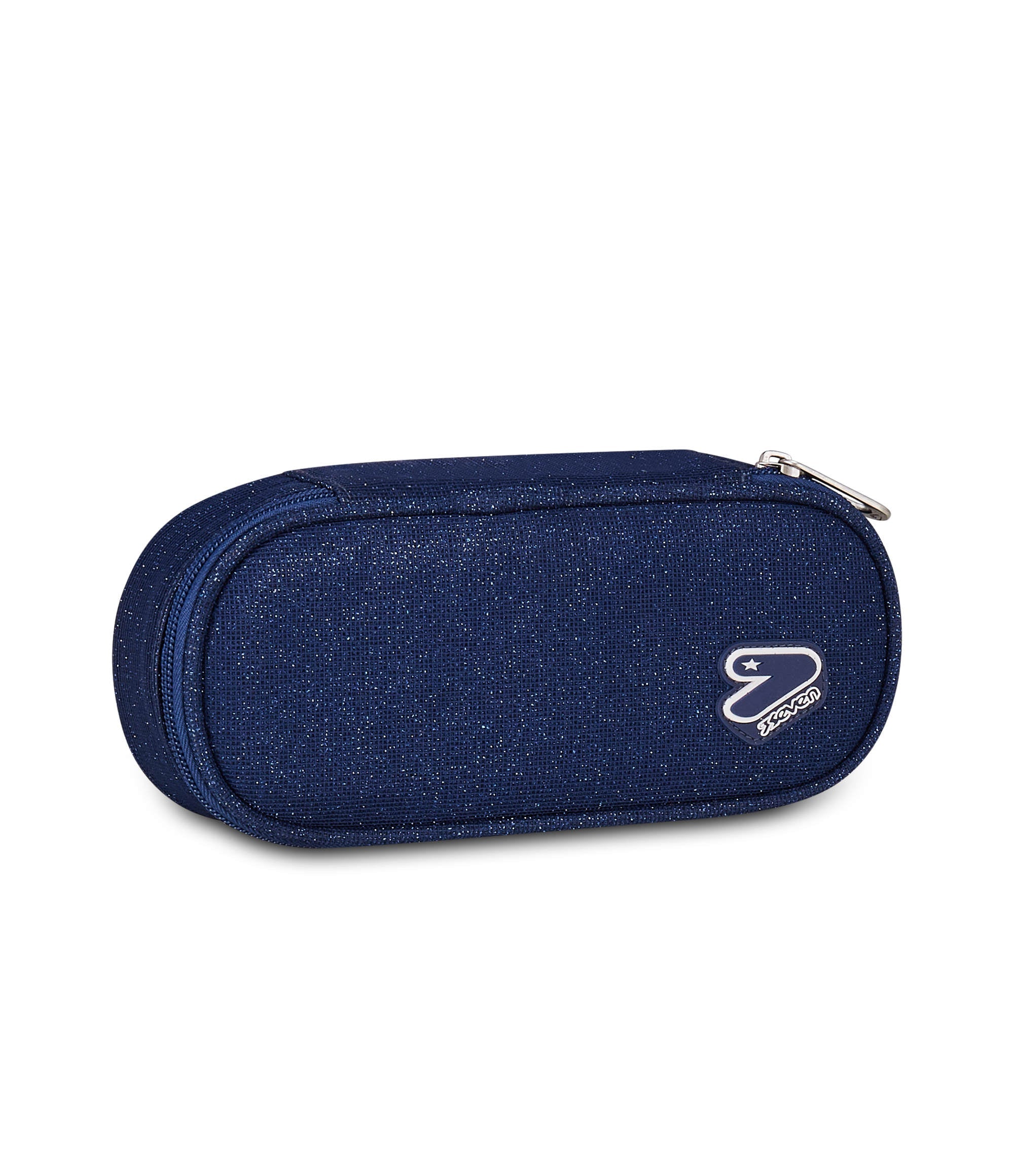 Seven - Portapenne Round Plus Shiny Tech - BLU