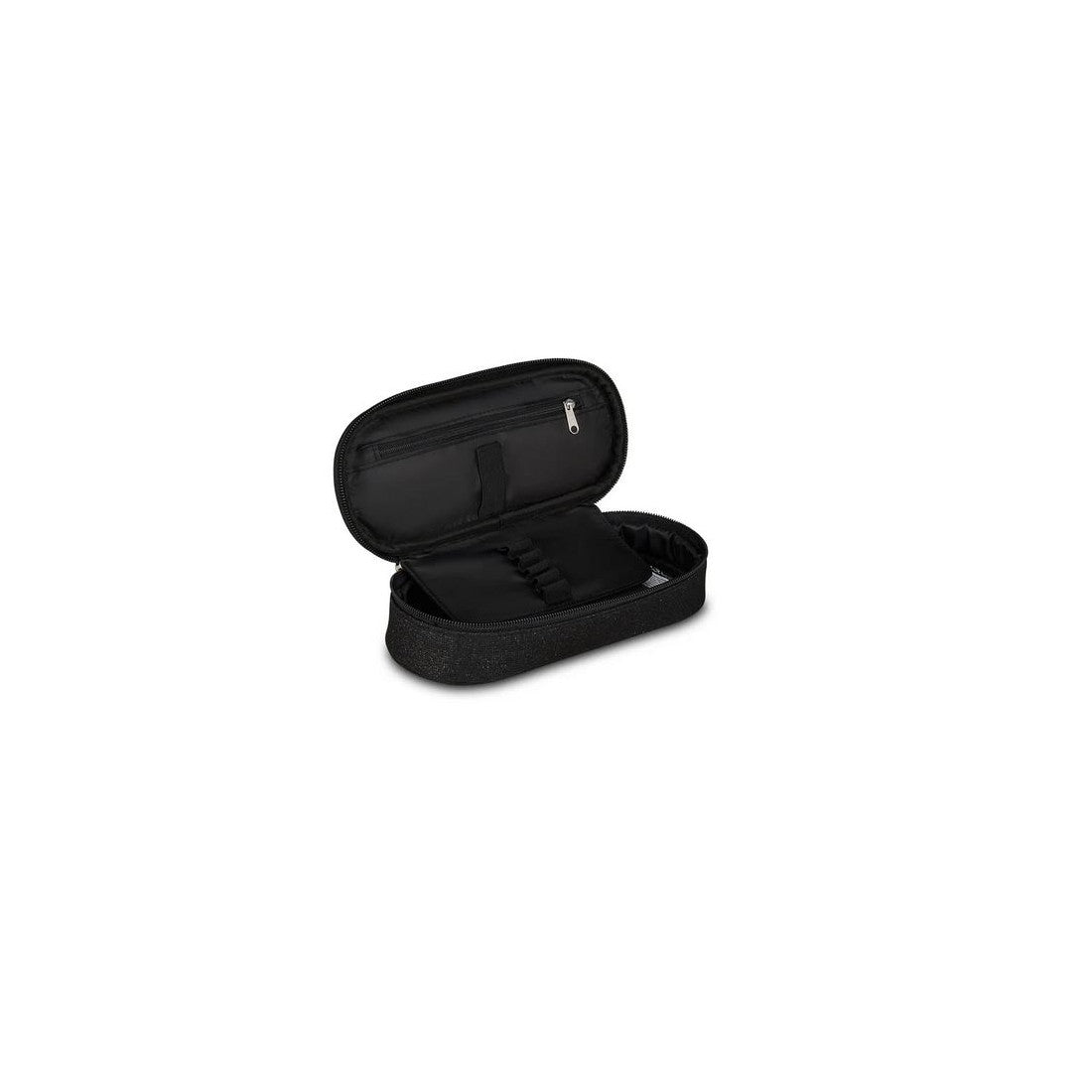Seven - Portapenne Round Plus Shiny Tech - Nero