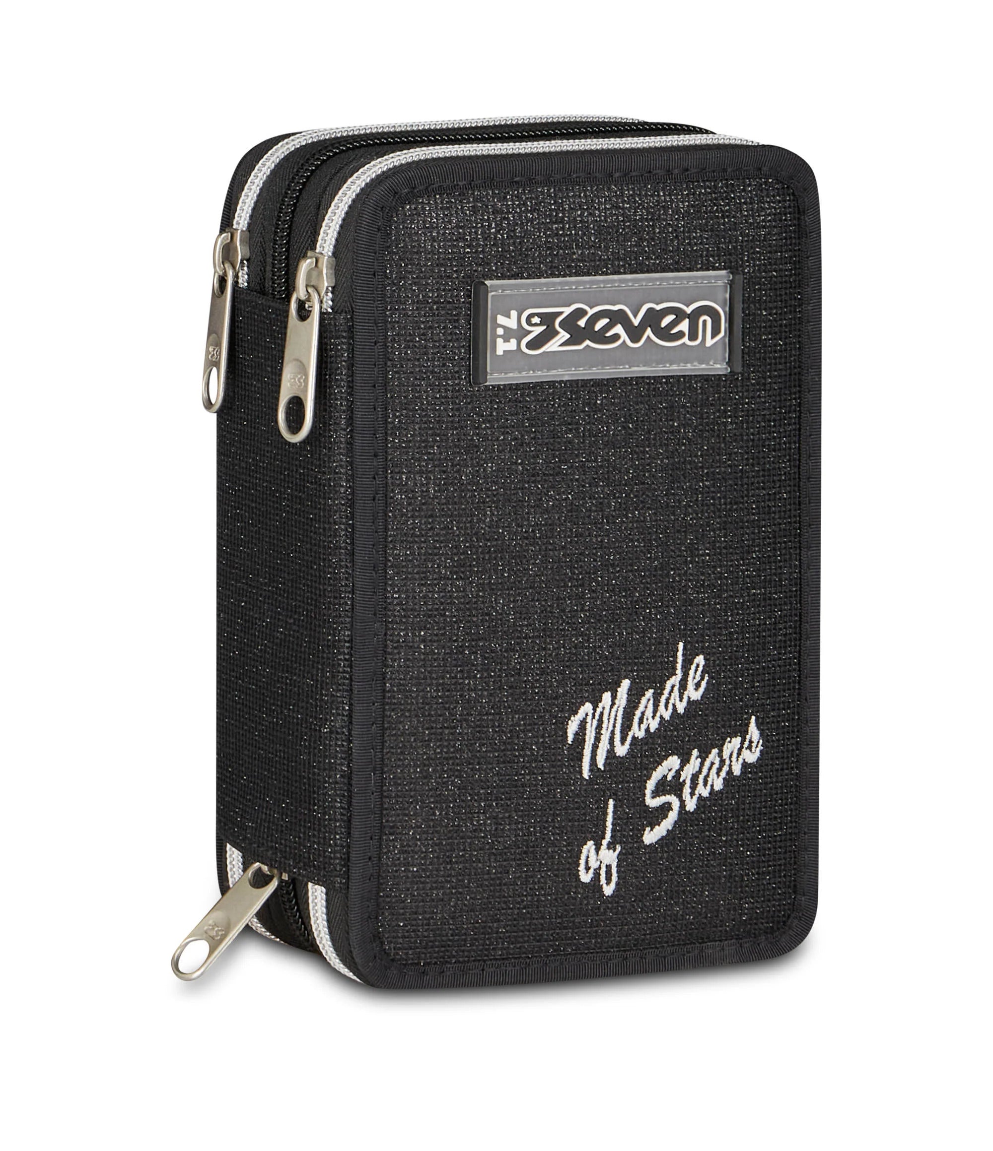 ASTUCCIO Seven® 3 ZIP MADE OF STARS - Nero