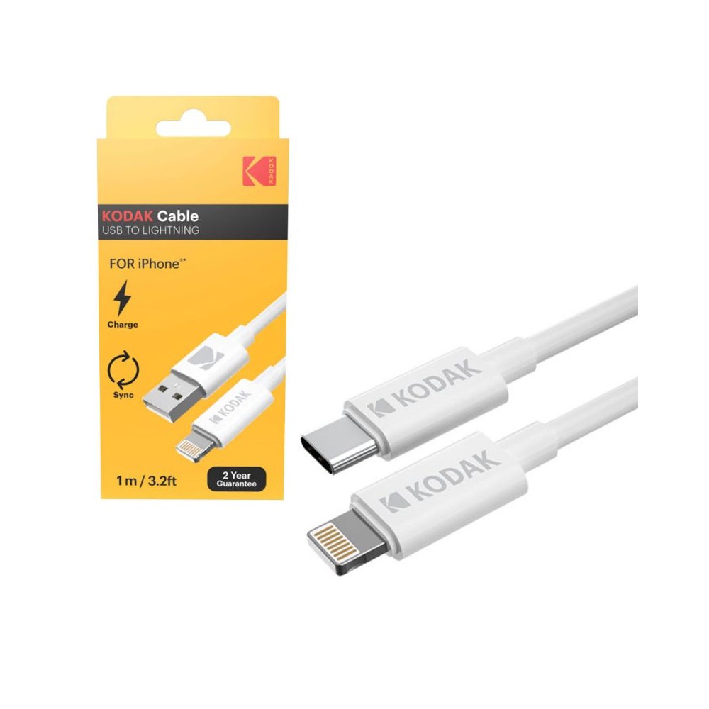 KODAK CABLE USB TO LIGHTNING FOR IPHONE 1M/3.2FT