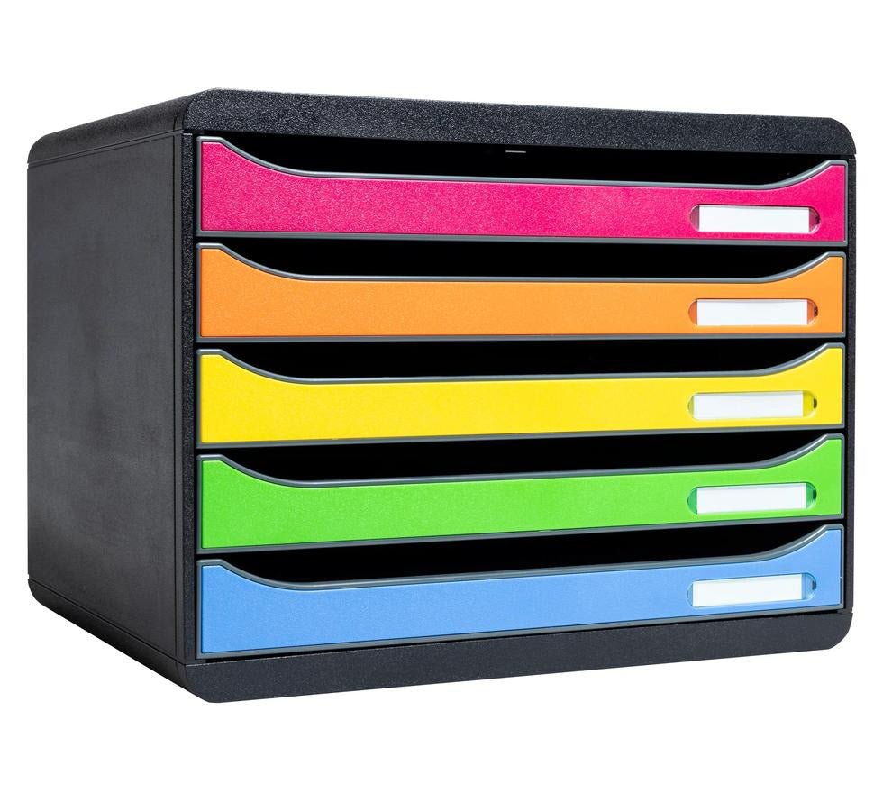 CASSETTIERA BIG BOX PLUS HORIZON 5 CASSETTI GLOSSY- Arlecc.