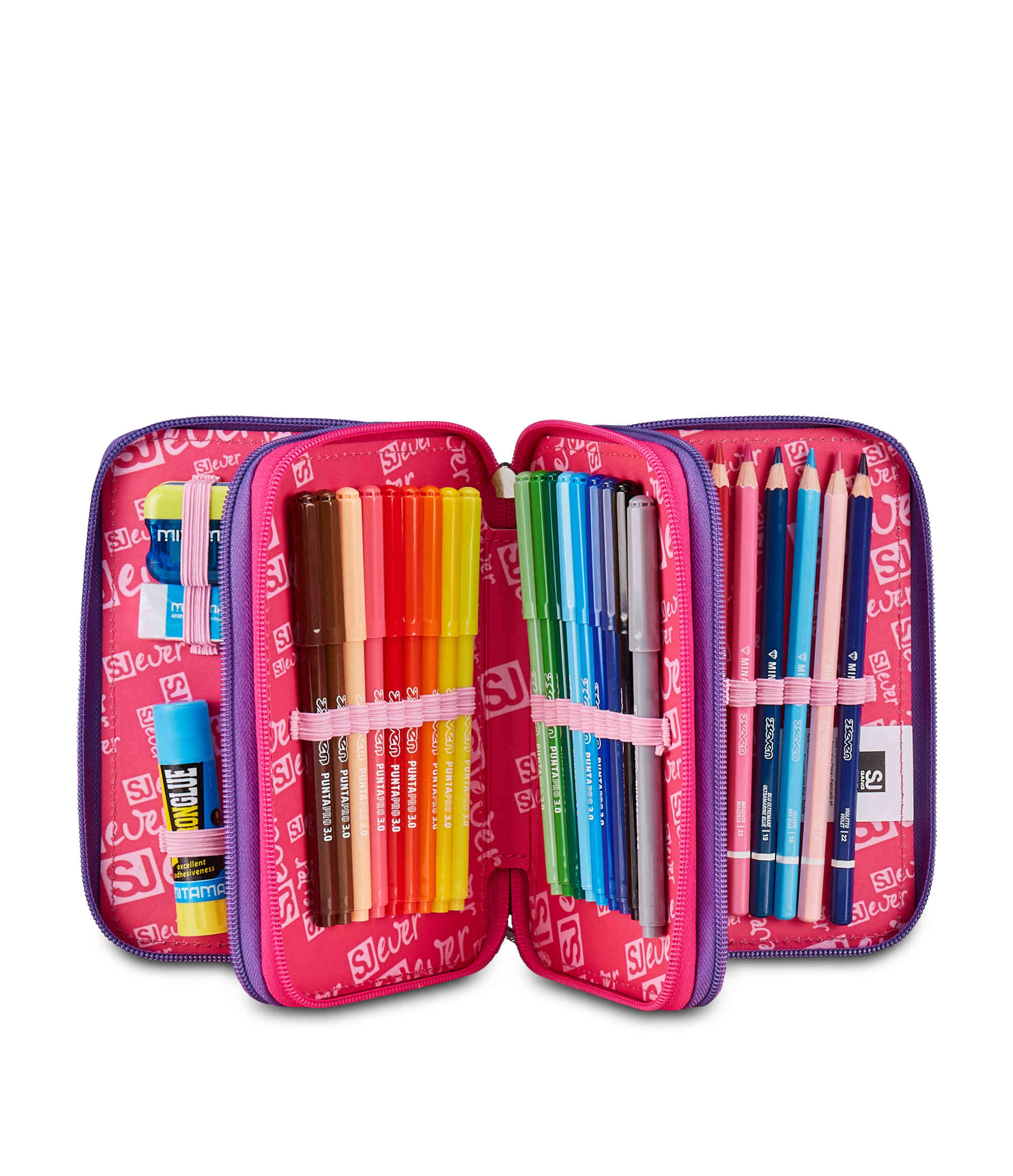 ASTUCCIO 3 ZIP SJ GANG SJ EVER - MULTIVIOLET GIRL