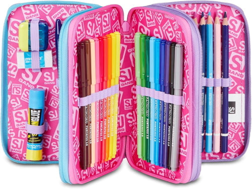 ASTUCCIO 3 ZIP SJ GANG - GLOW LED UNICORN GIRL
