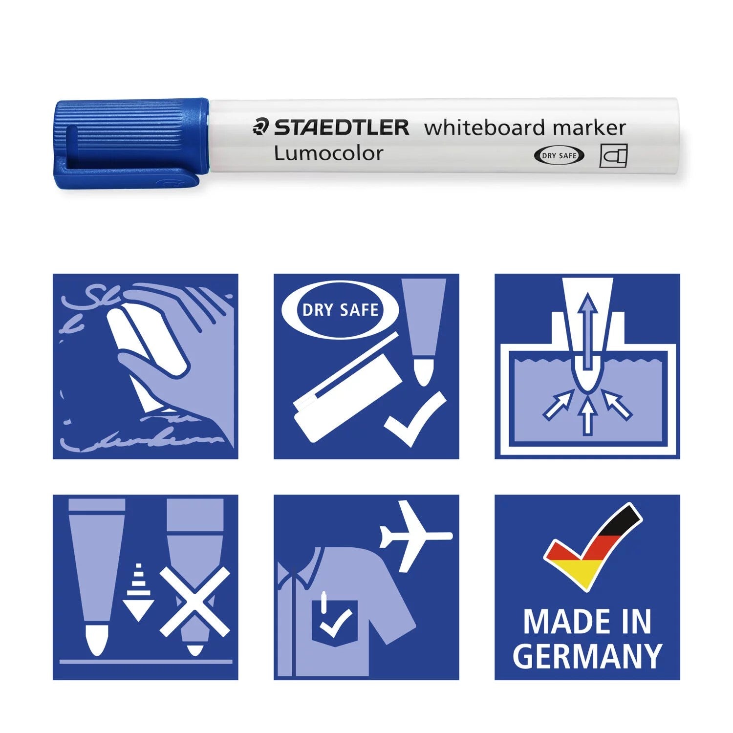 Lumocolor® whiteboard marker351 marcatore per lavagne blu