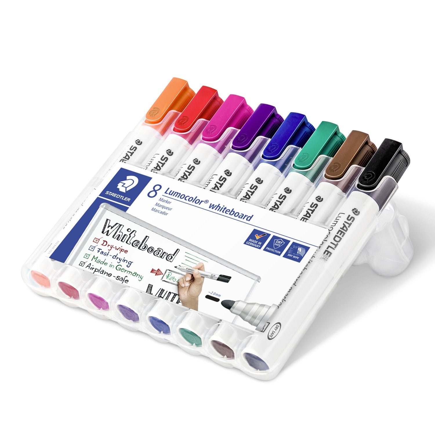 STAEDTLER Lumocolor® whiteboard marker Box 8 colori
