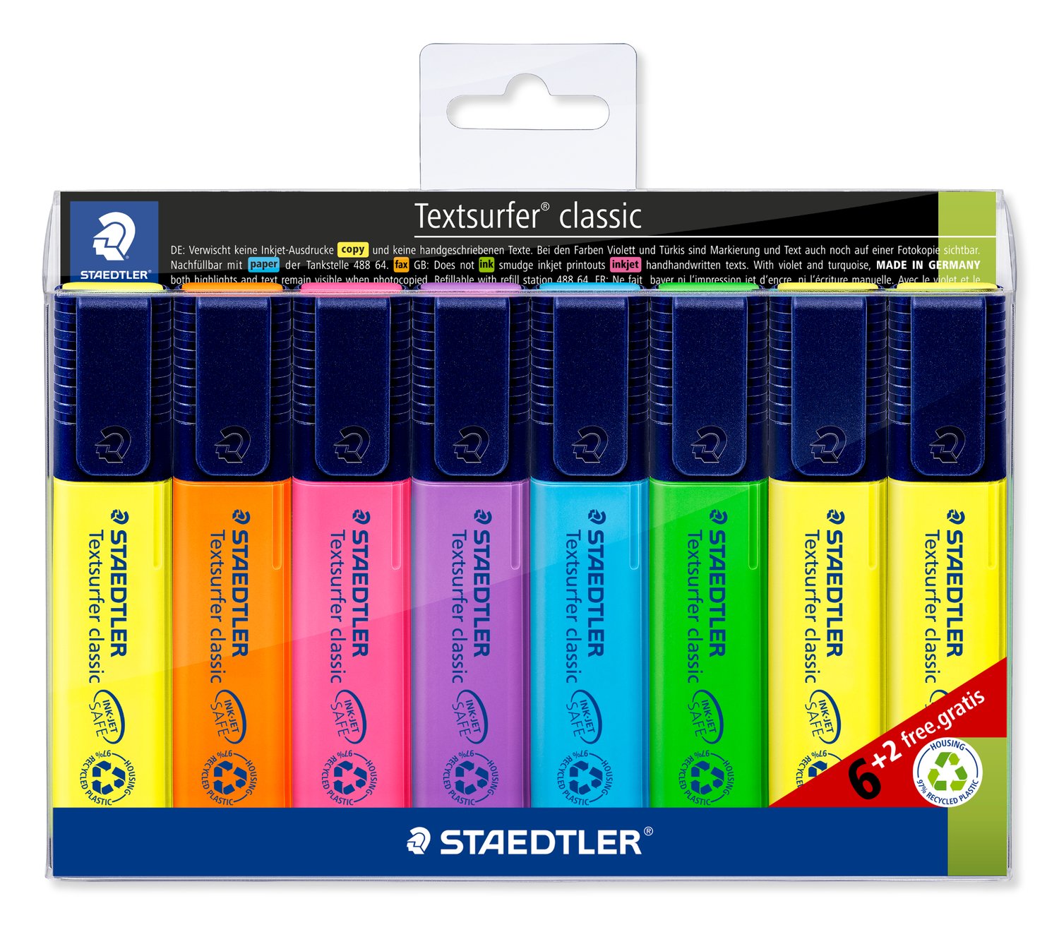Textsurfer® classic evidenziatori - 8 Colori