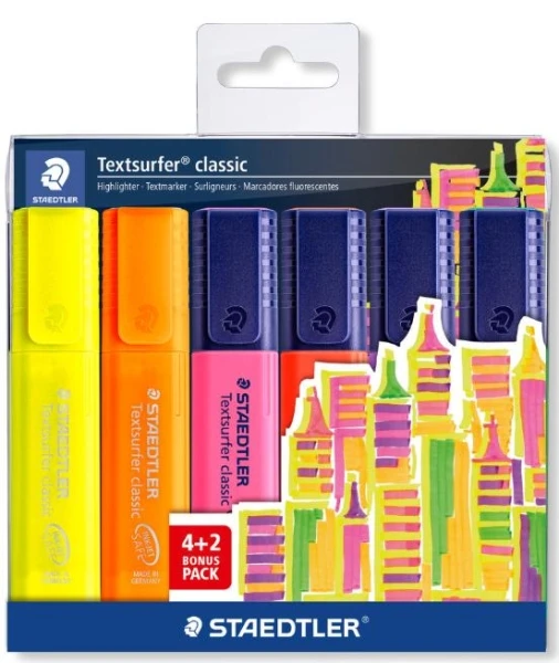 Textsurfer® classic evidenziatori - 6 Colori