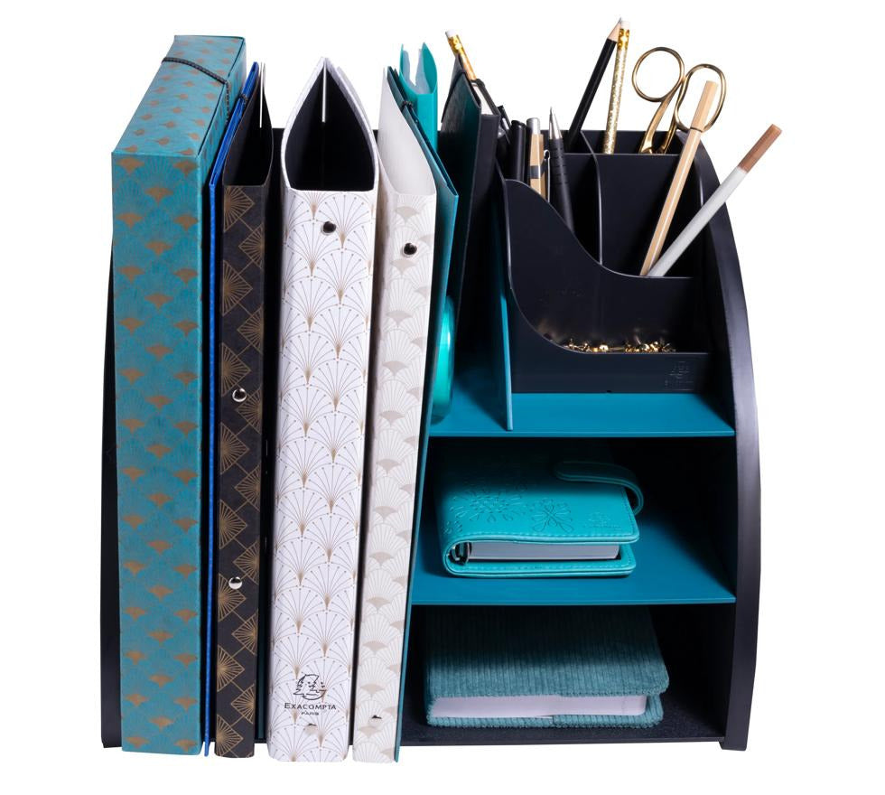 ORGANIZER DA SCRIVANIA THE ORGANIZER NEODECO-NERO/BLU ANATRA
