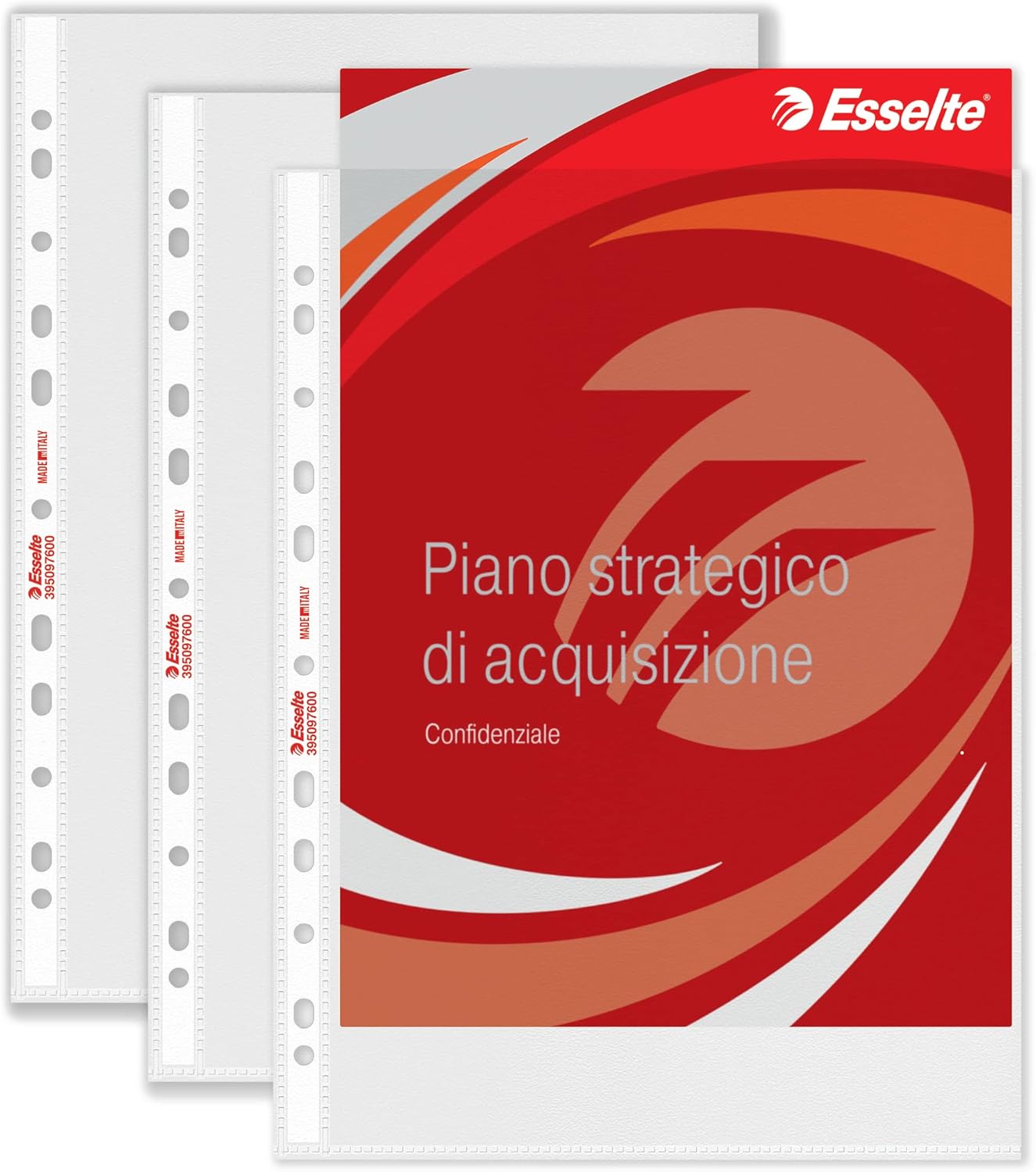 BUSTA CON FORI ANTIRIFLESSO 22X30 ESSELTE L-DELUXE CF 50 PZ