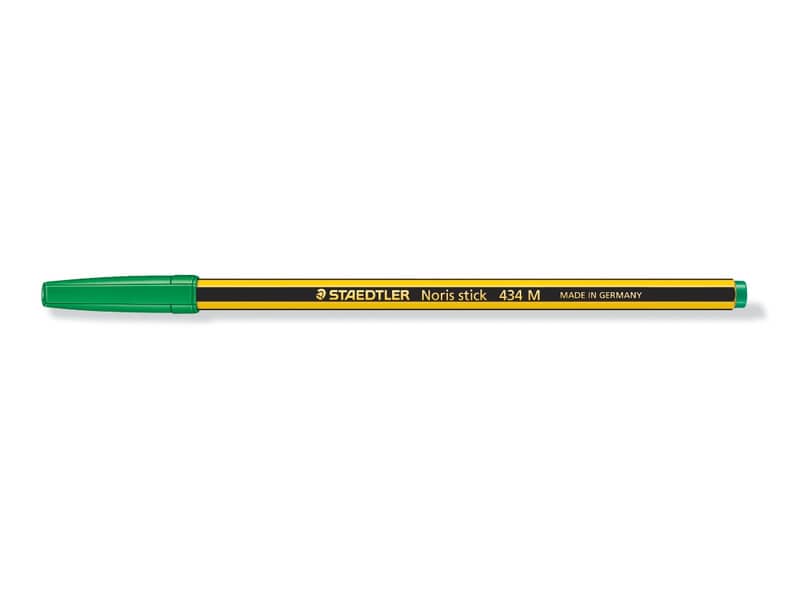 cf. 20 pz. Noris® stick 434 M Penna a sfera colore verde sc.