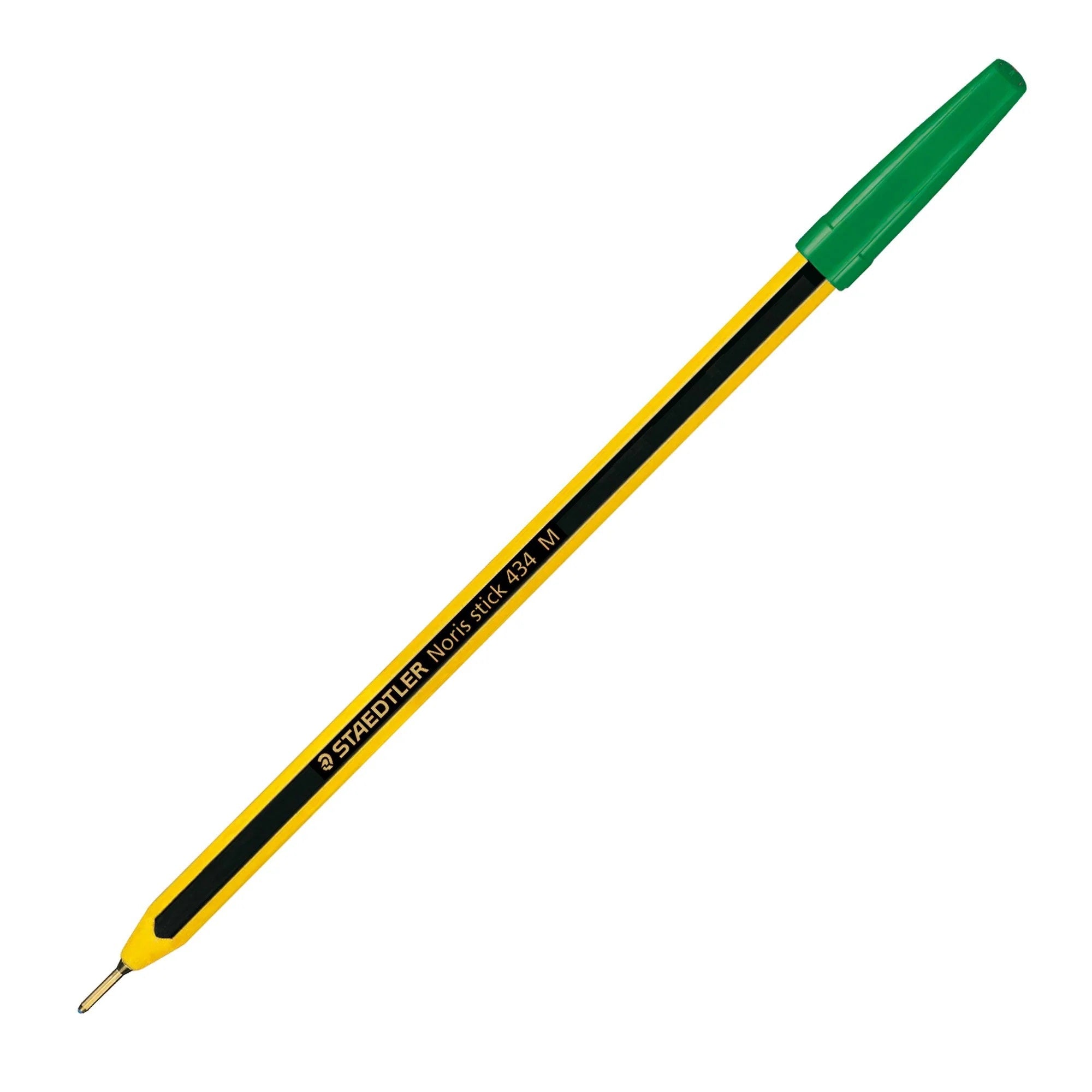 cf. 20 pz. Noris® stick 434 M Penna a sfera colore verde sc.