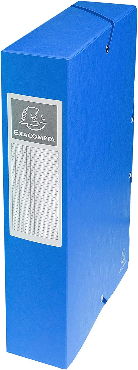 EXACOMPTA SCATOLA PER ARCHIVIO EXABOX DORSO 60MM BLU