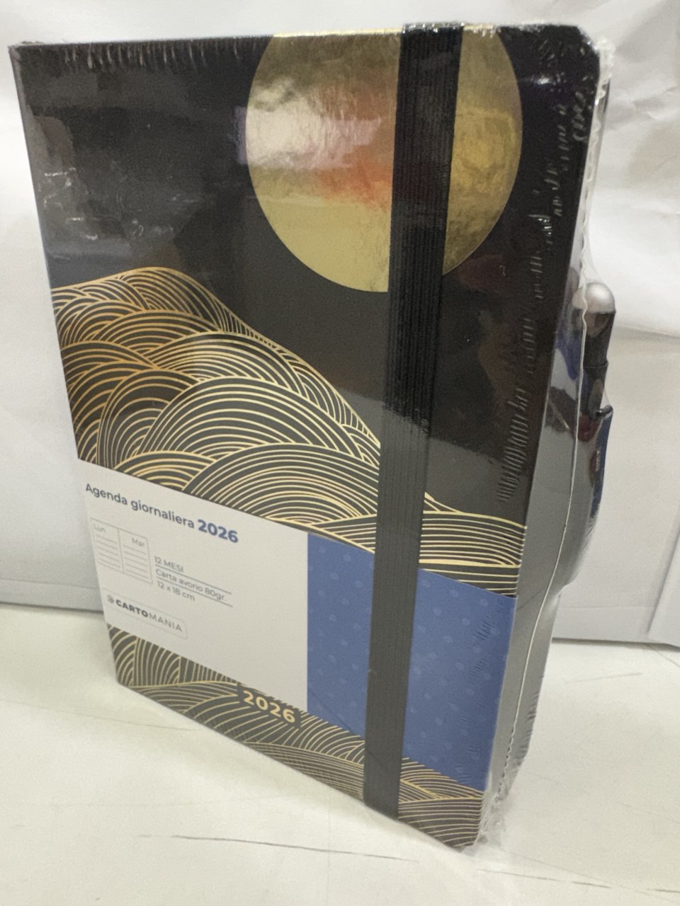 CARTOMANIA PRECIOUS - AGENDA GIORNALIERA 12MESI - BLACK&GOLD
