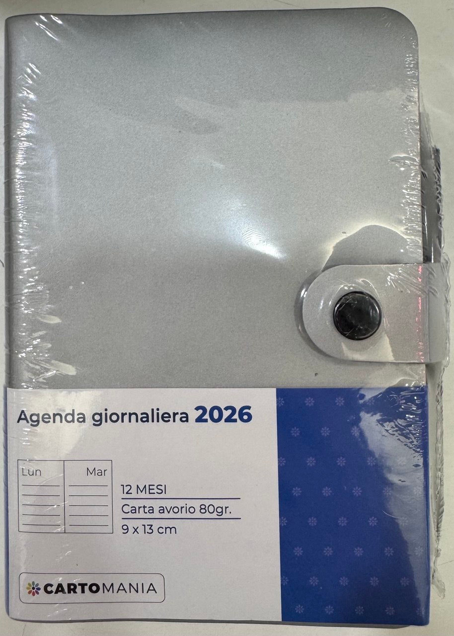 CARTOMANIA - PRECIOUS AGENDA GIORNALIERA 12 MESI - SILVER