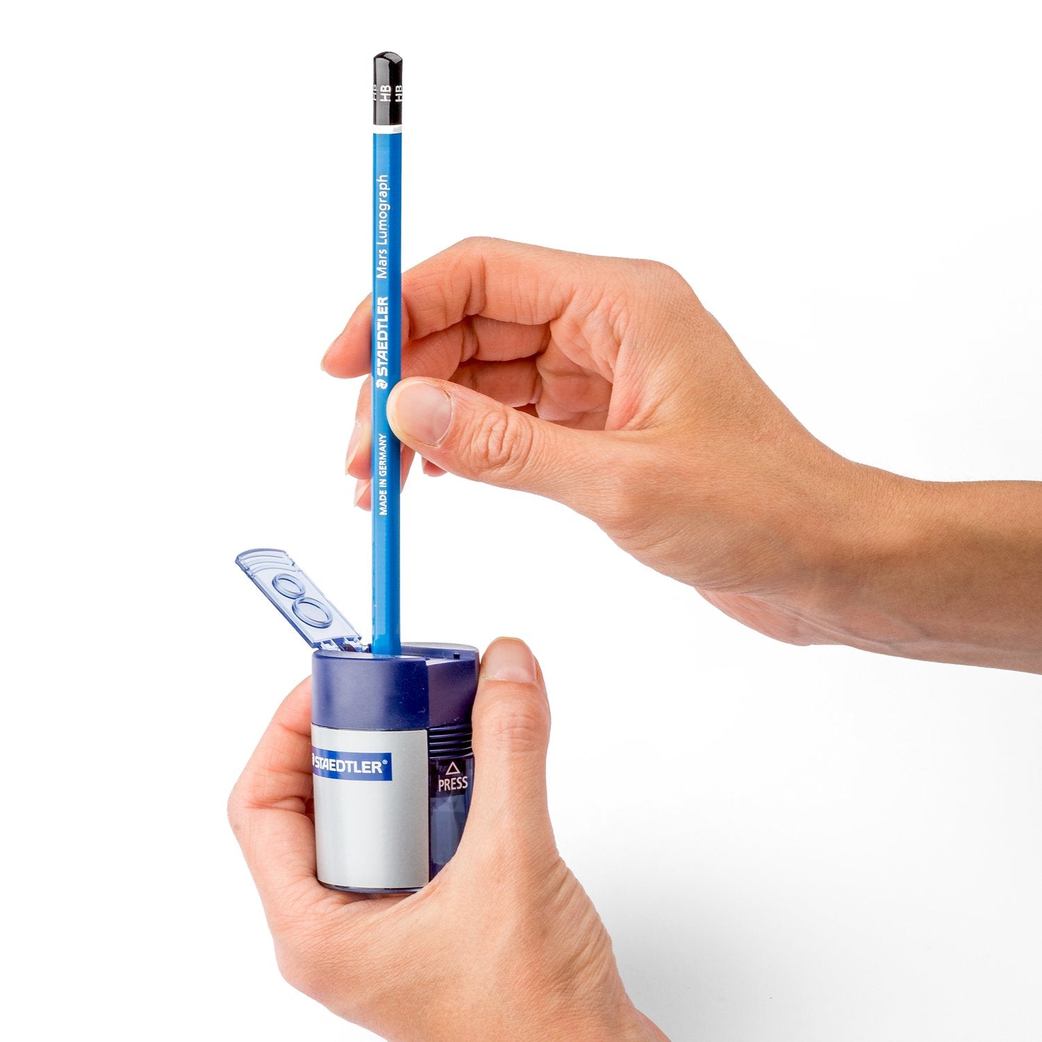 Temperamatite con contenitore 2 fori