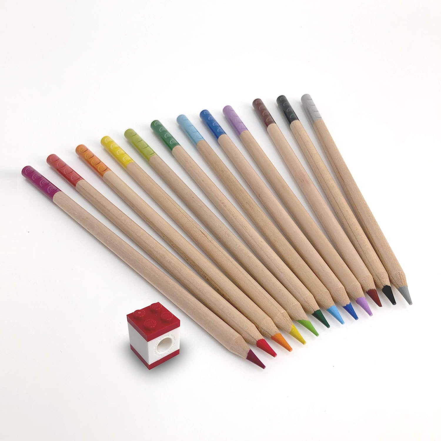 Lego 2.0 Matite Colorate Confezione da 12 Pezzi Con Topper