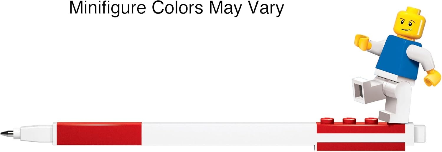 Lego - Penna Gel con Minifigure - Rossa