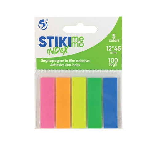 SPIL SEGNAPAGINE IN PPL 5 COLORI  DA 25 FF. 50*15