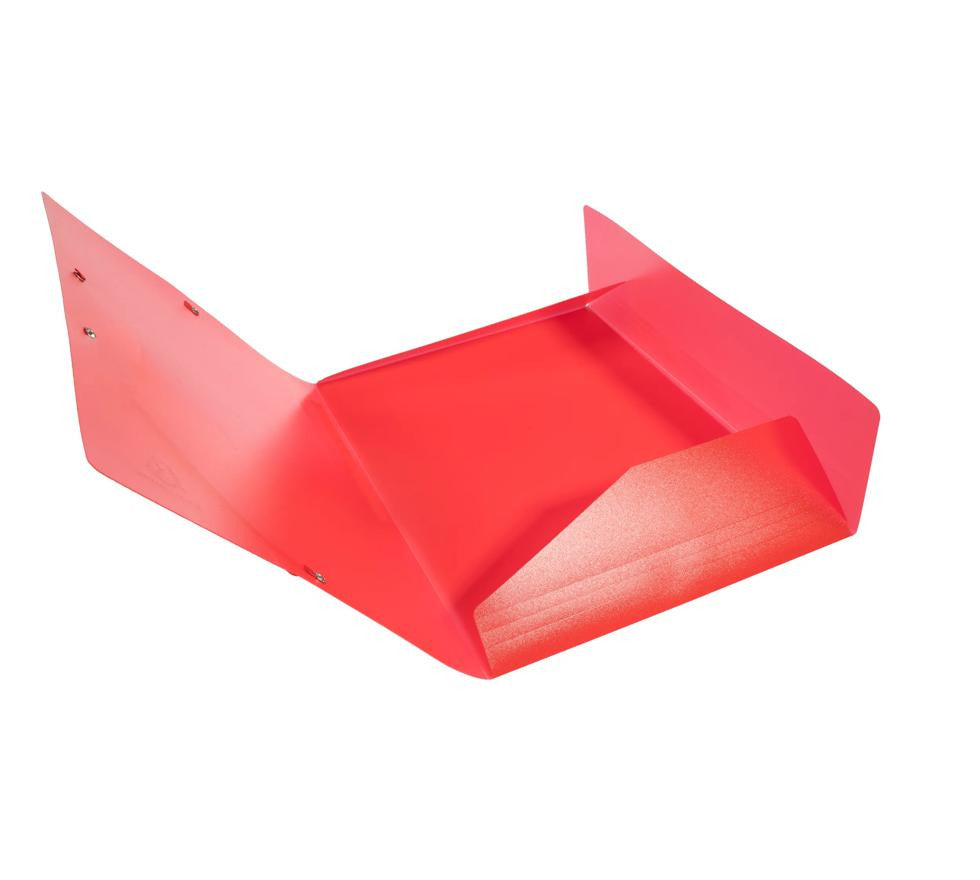 Cartella 3 lembi con elastici in polipropilene - Rosso