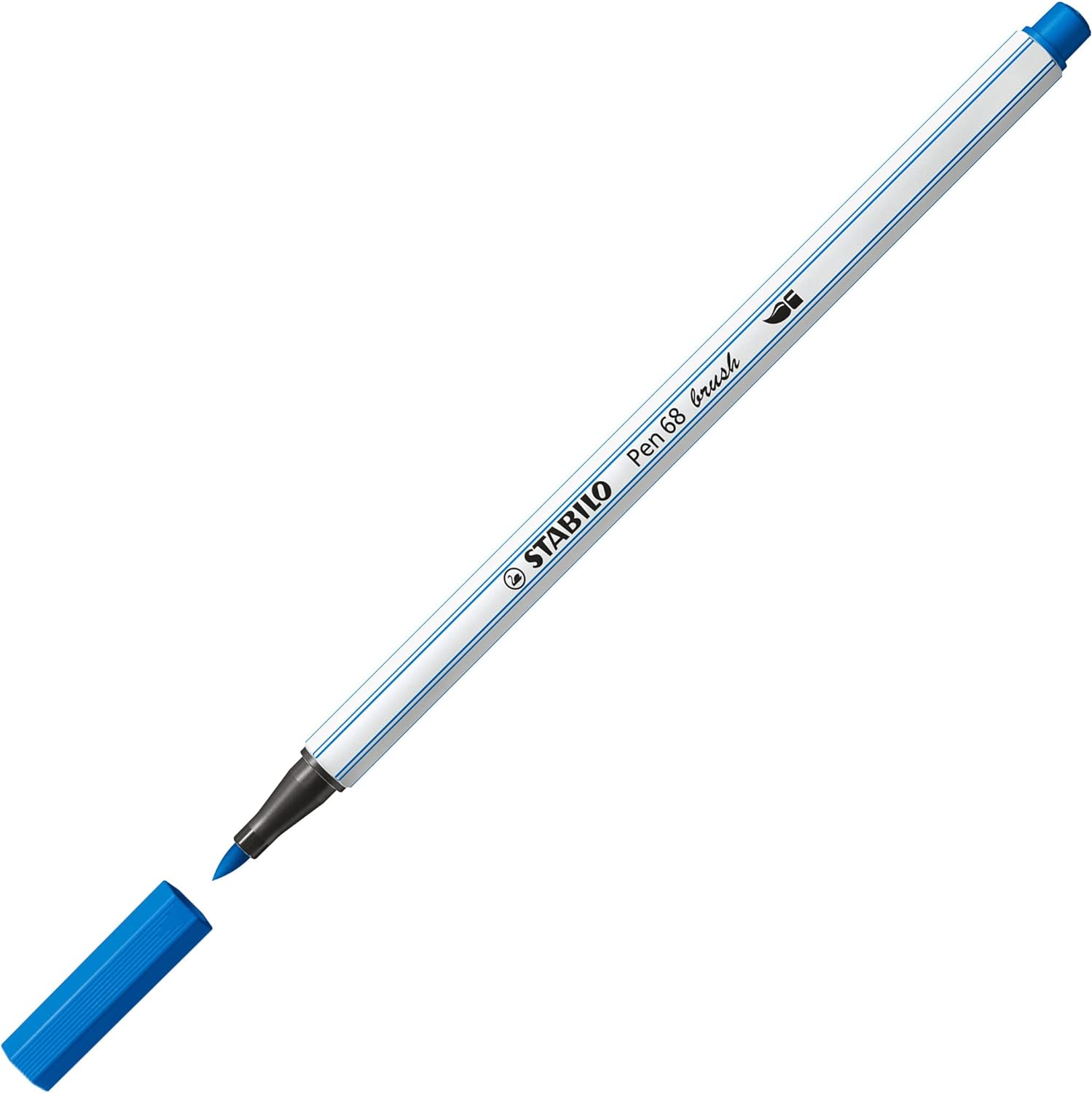 Pennarello con punta a pennello Pen 68 brush Azzurro