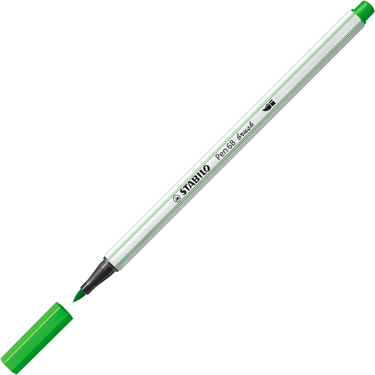 Pennarello con punta a pennello Pen 68 brush Verde Foglia
