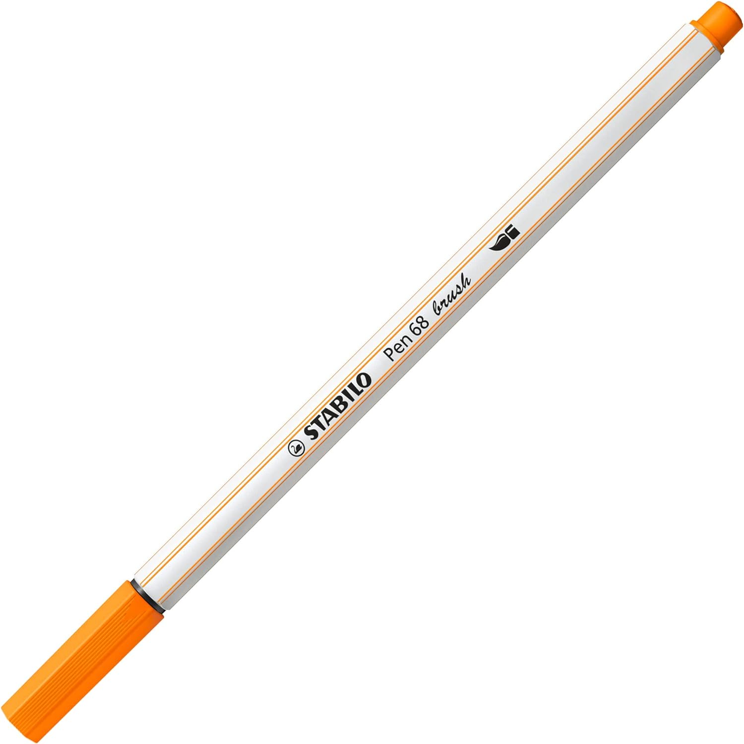Pennarello con punta a pennello Pen 68 brush Arancione