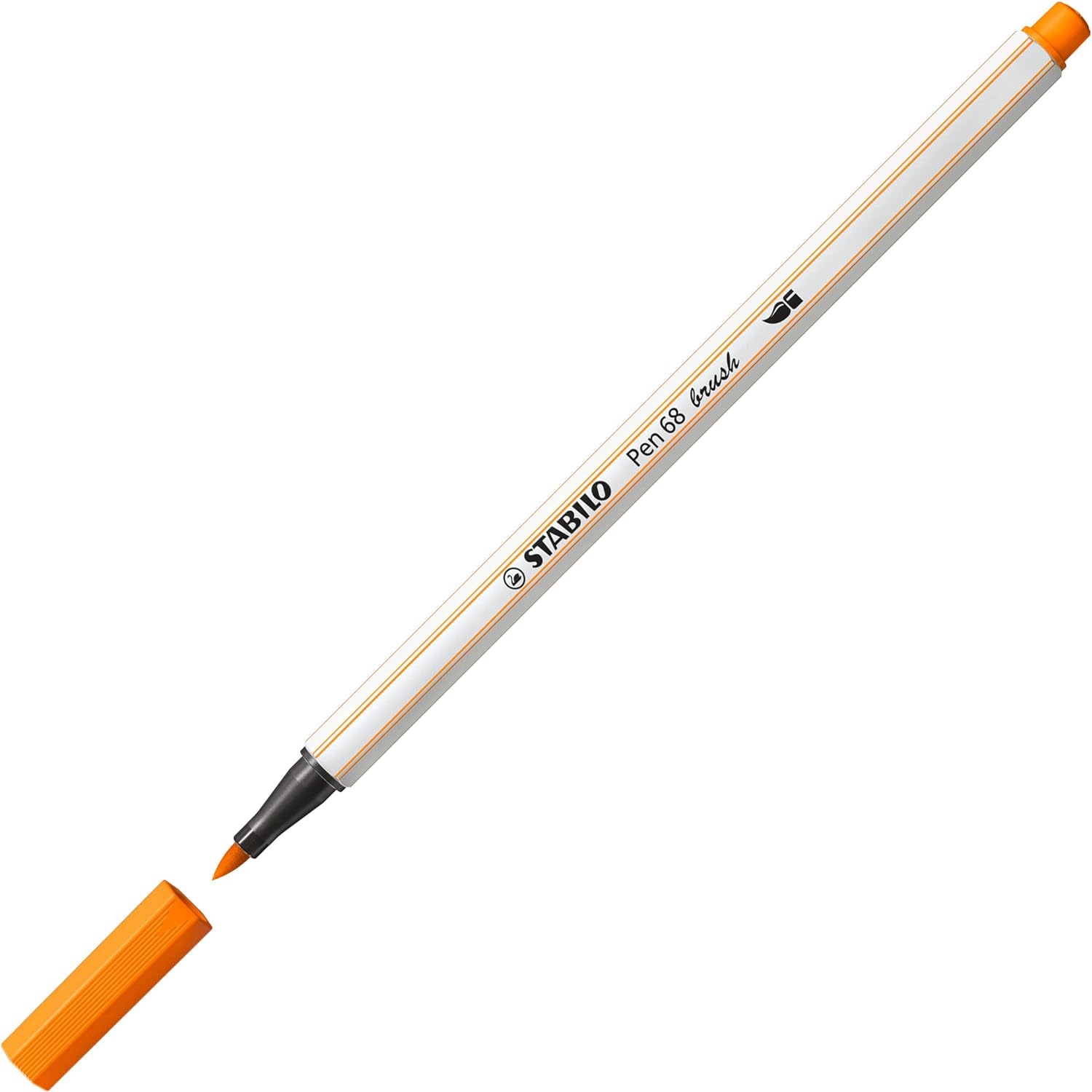 Pennarello con punta a pennello Pen 68 brush Arancione