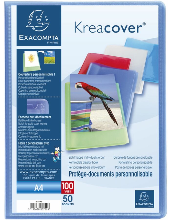 PORTALISTINO PERSONALIZZABILE KREACOVER 50 BUSTE COLORI ASS