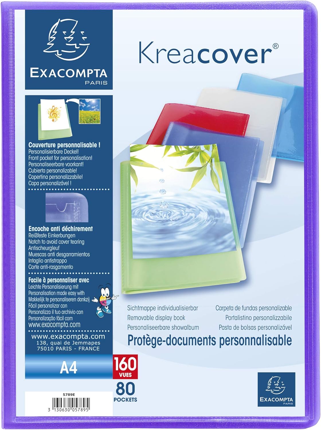 PORTALISTINO PERSONALIZZABILE KREACOVER 80 BUSTE COLORI ASSO