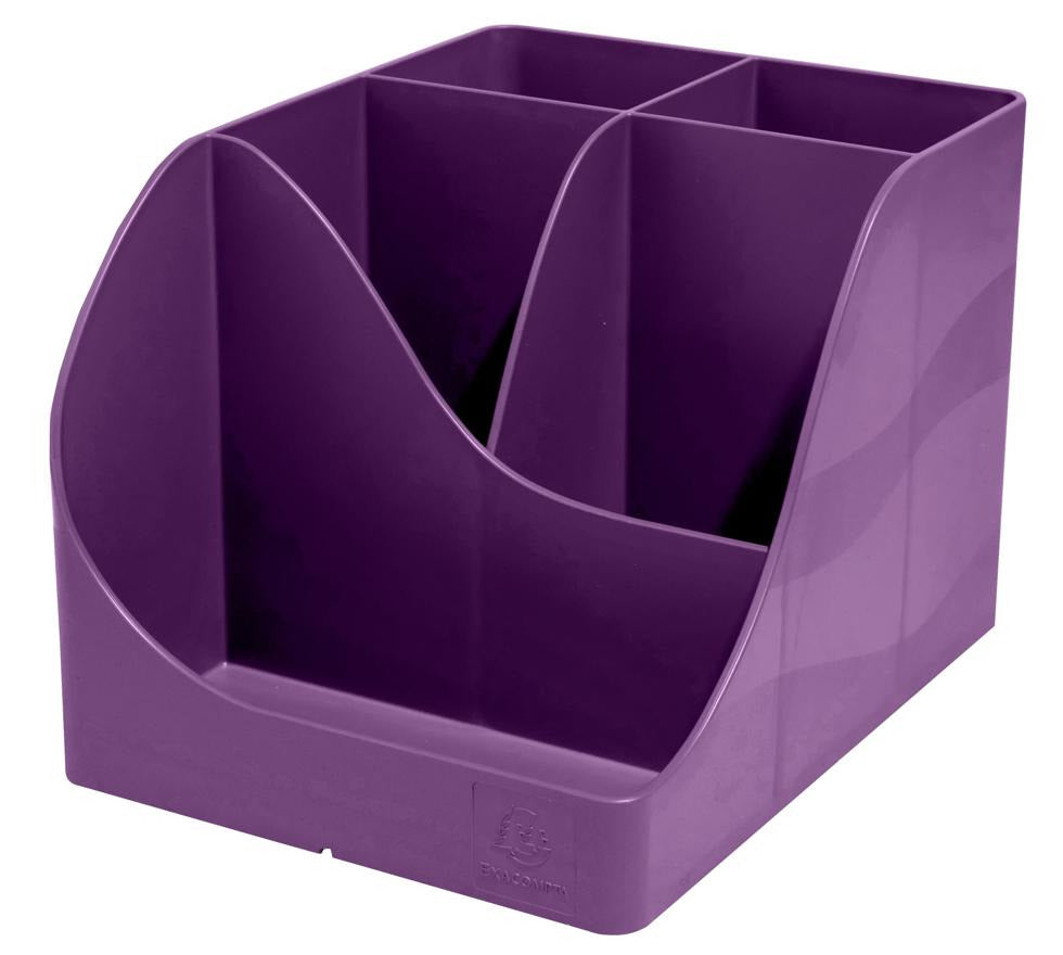 Flex Box Office 3 scomparti - Colori assortiti - New - Viola