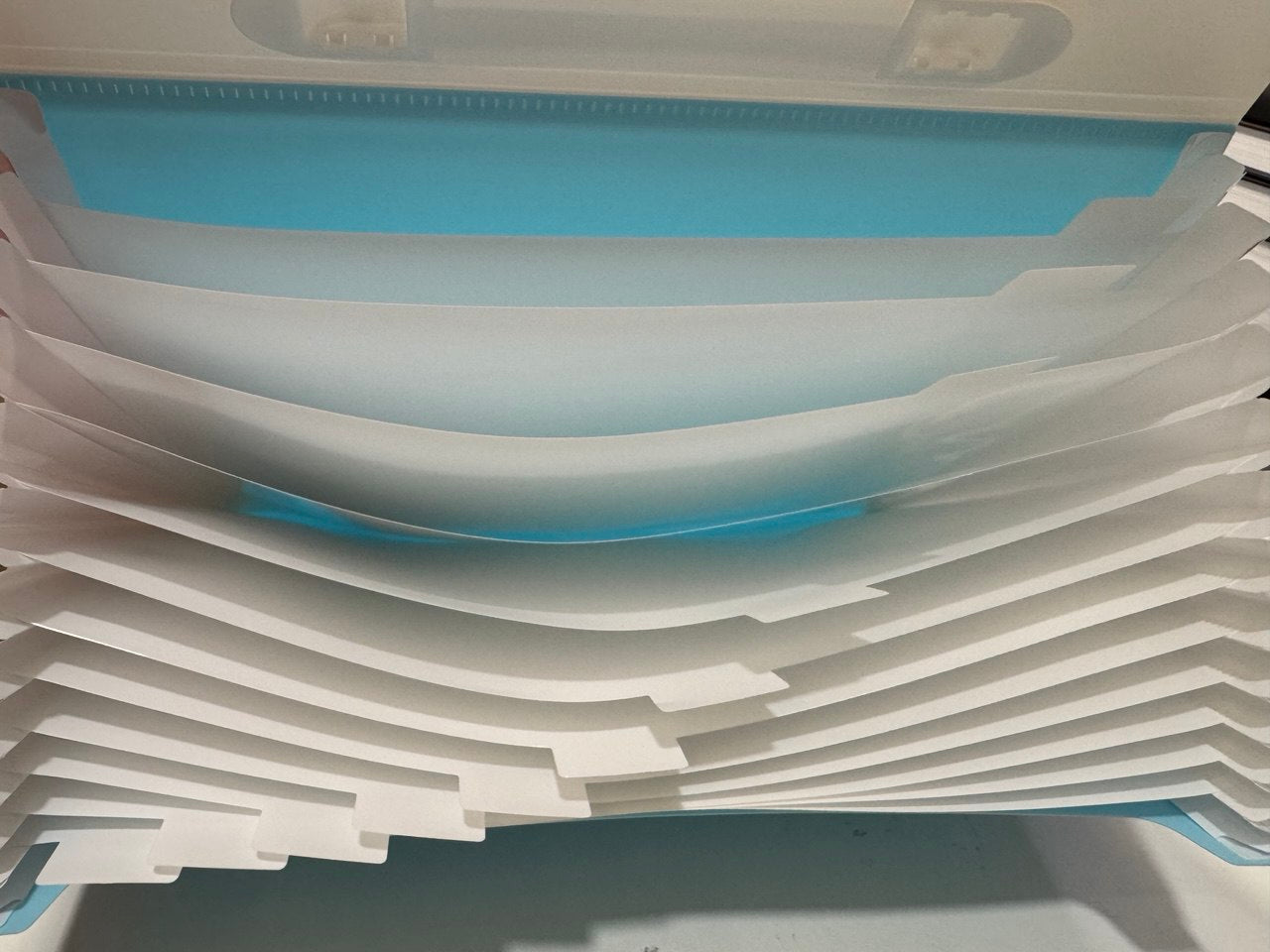 Classificatore a soffietto 13 scomparti -Pastel Dots Azzurro