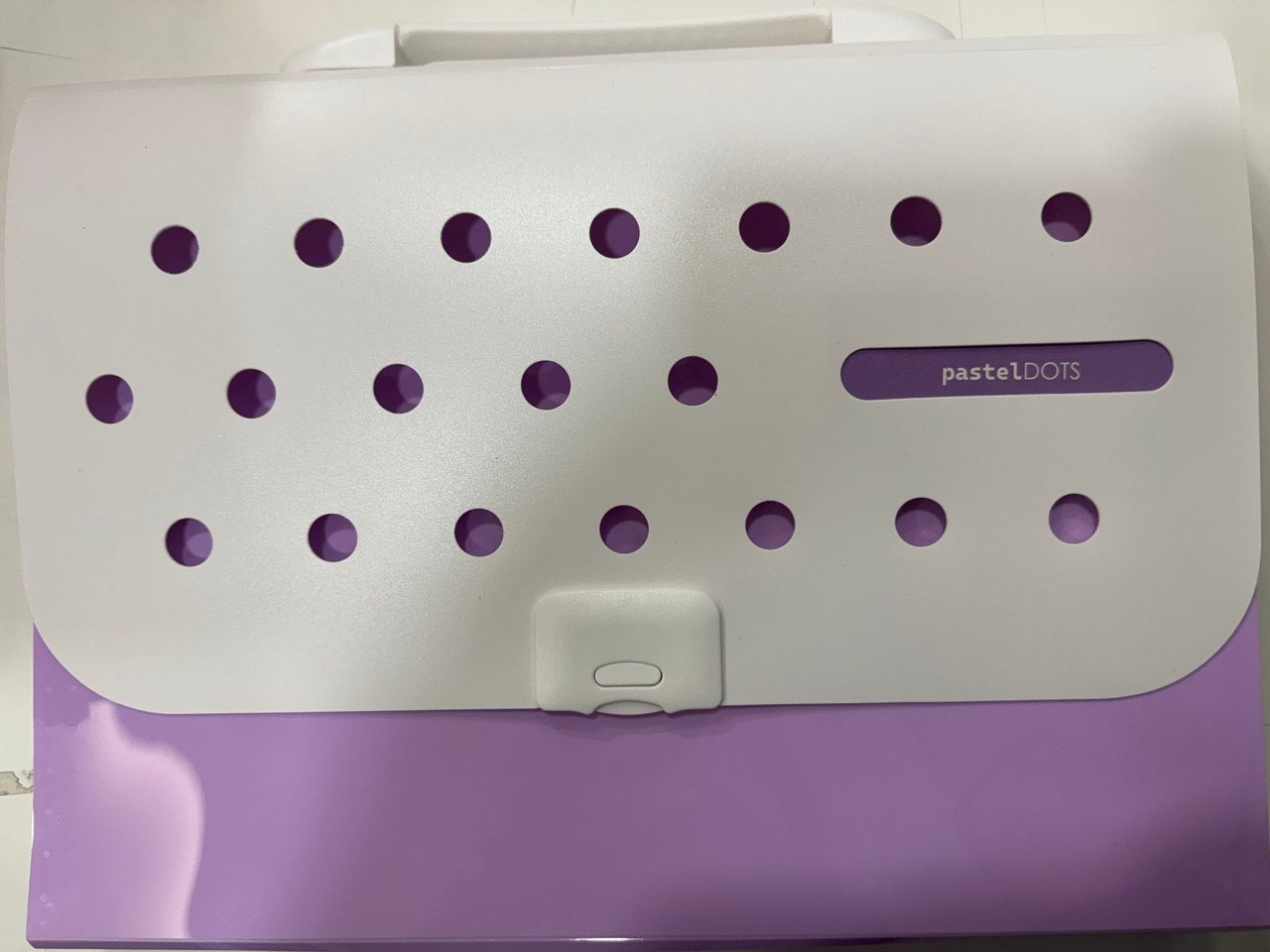 Classificatore a soffietto 13 scomparti - Pastel Dots Lilla