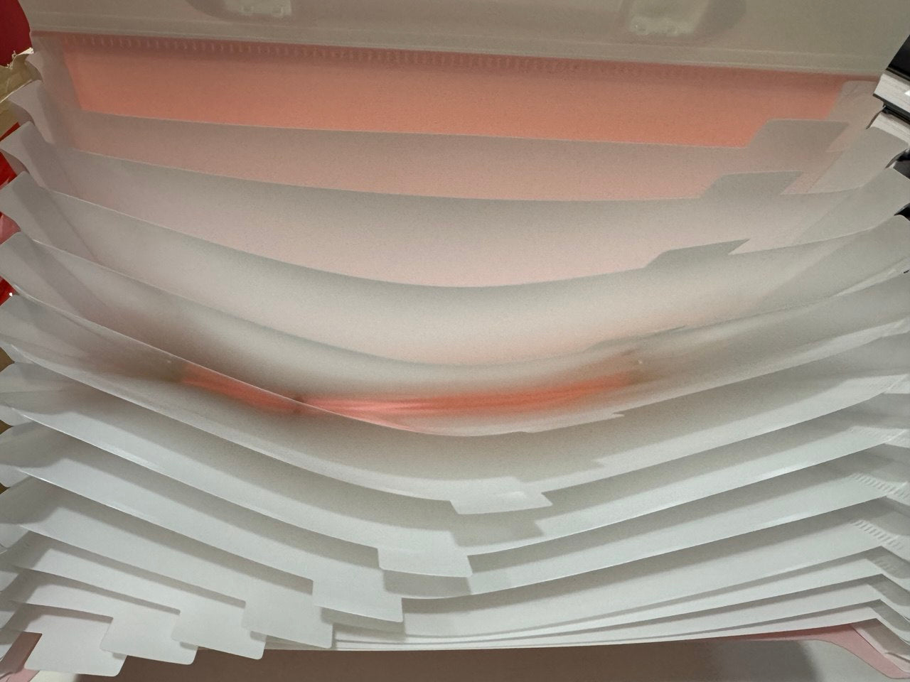 Classificatore a soffietto 13 scomparti - Pastel Dots Rosa