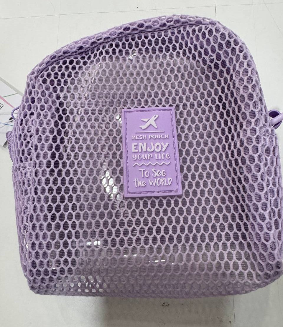 Travel beauty piccola con zip - Pastel Lilla