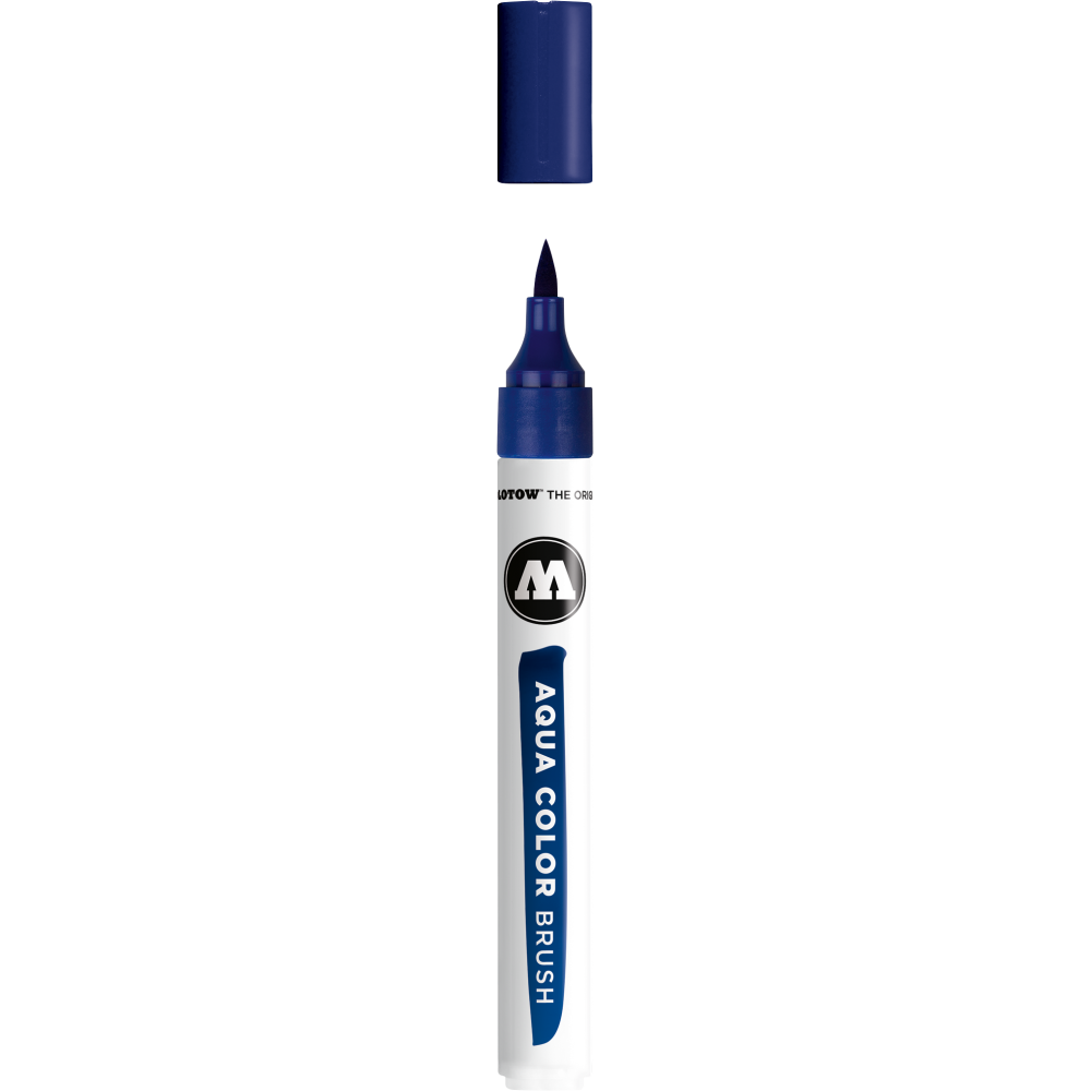 Pennarello Aqua Color Brush Molotow 011 Blu Primario 1 MM