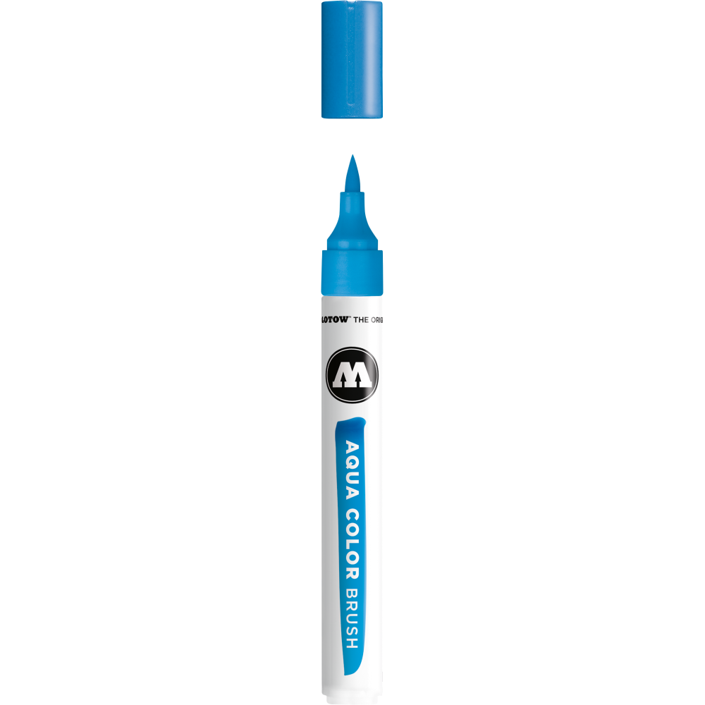 Pennarello Aqua Color Brush Molotow 012 Ciano 1 MM