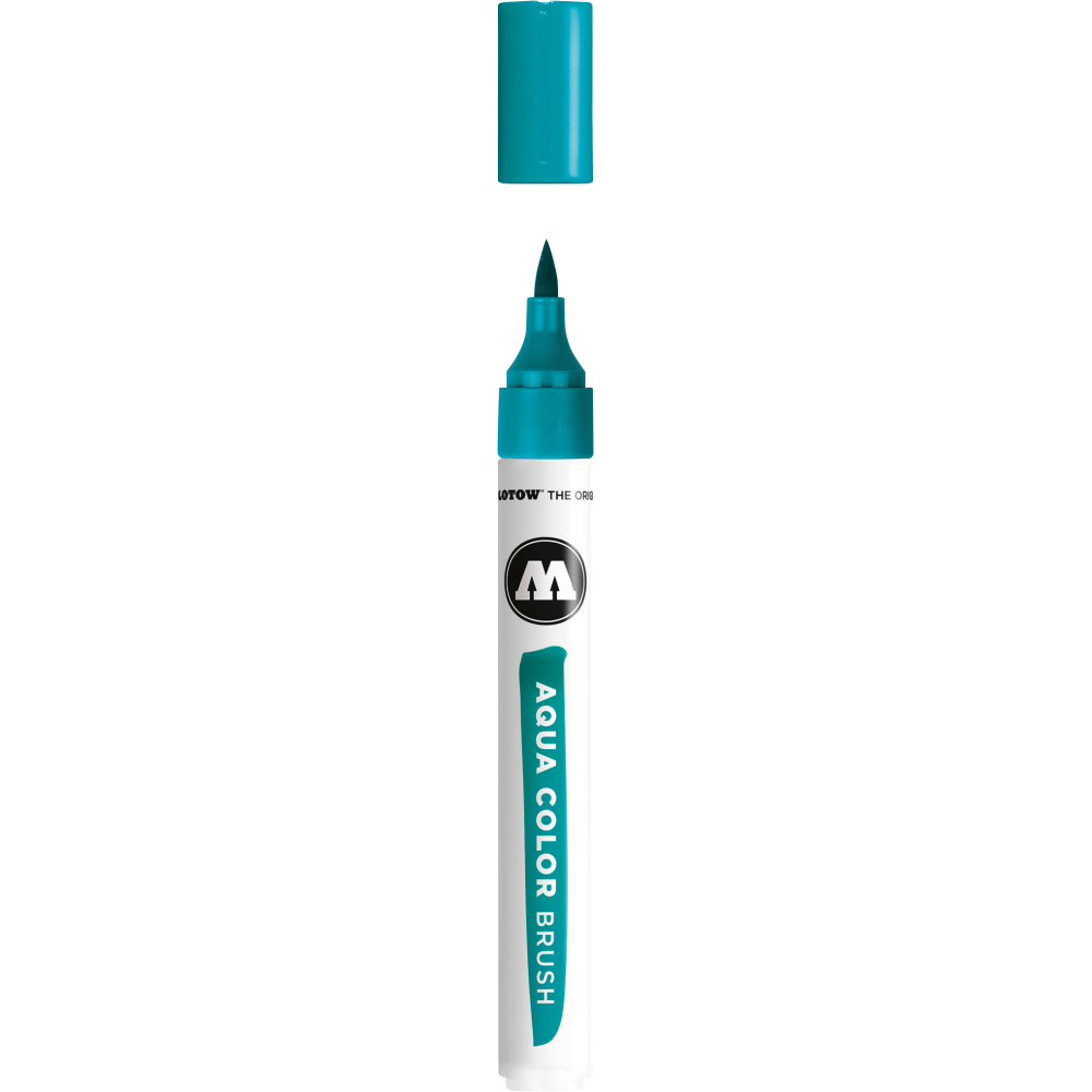 Pennarello Aqua Color Brush Molotow 013 Turchese 1 MM