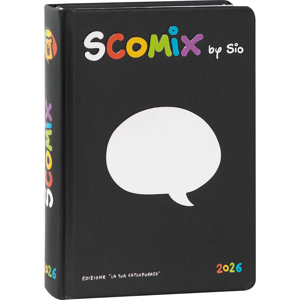 Scomix -Diario 16 Mesi 2025/26 - Medio Giornaliero Nero