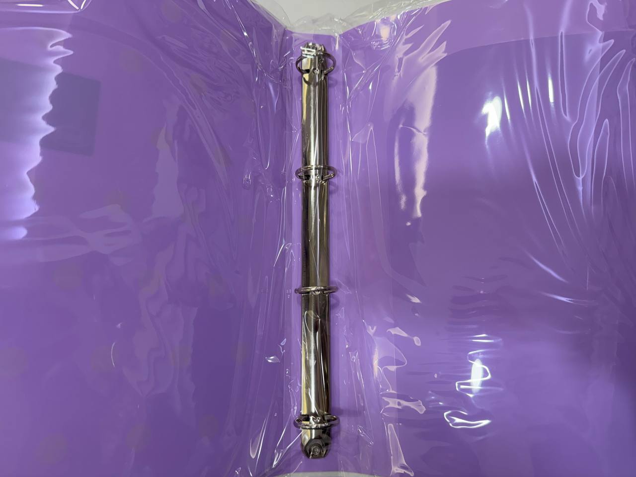 Cartella 4 Anelli Diametro 25 - Pastel Dots Lilla