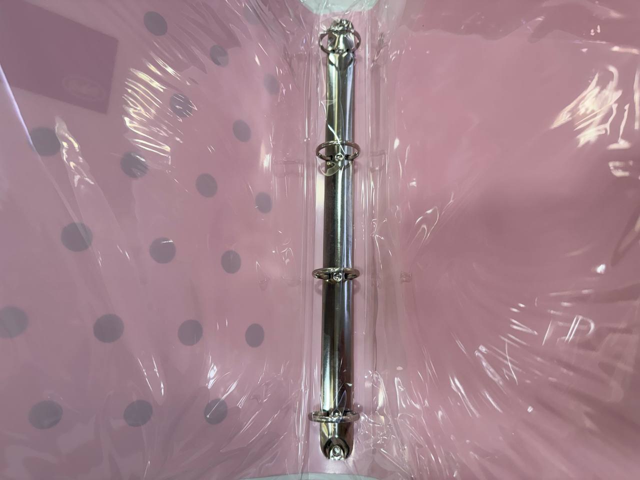 Cartella 4 Anelli Diametro 25 - Pastel Dots Rosa