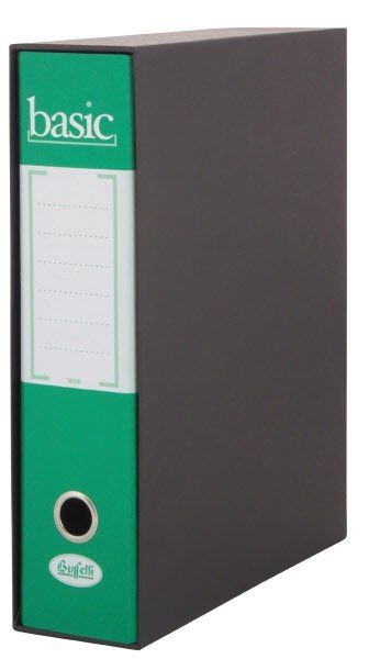 Raccoglitore Basic - Formato Protocollo - Dorso 8 cm - Verde