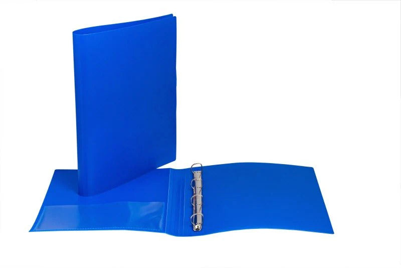 Cartella 4 Anelli D17MM - BLU