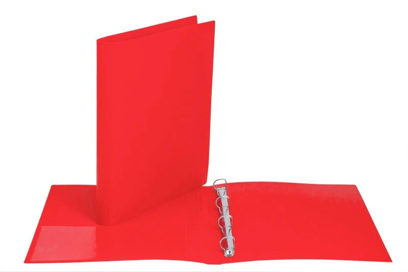 Cartella 4 Anelli D17MM - ROSSO