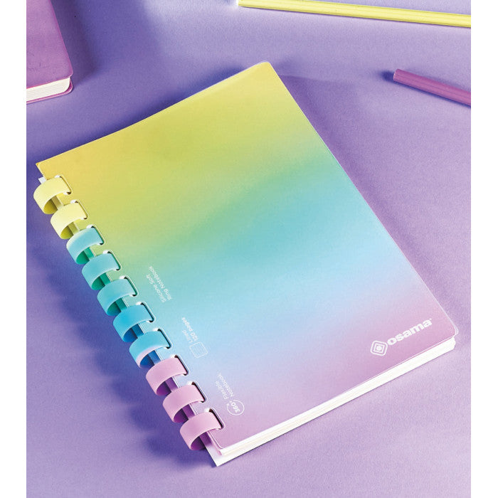 Osama - Notebook con spirale Rainbow Pastel A5 - 1 Rigo